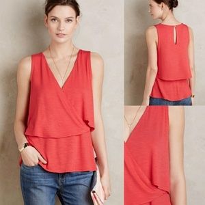 Anthropologie Deletta tiered tank top flowy layers
